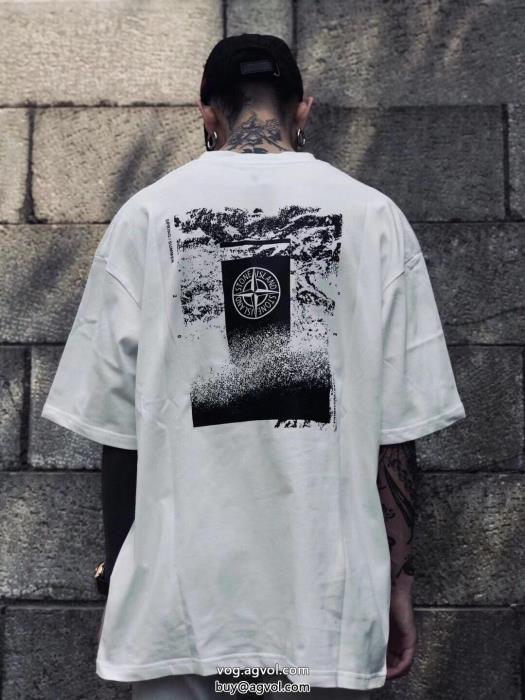 話題のアイテム限定特大セール半袖Tシャツ偽 ブランドストーンアイランド_0_3