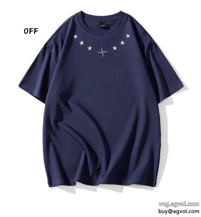 偽 ブランド 優秀なアイテム先行予約販売オフホワイト半袖Tシャツ_0_3