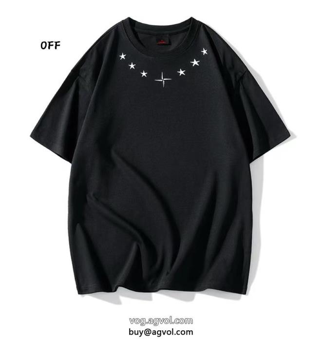 偽 ブランド 優秀なアイテム先行予約販売オフホワイト半袖Tシャツ_0_4