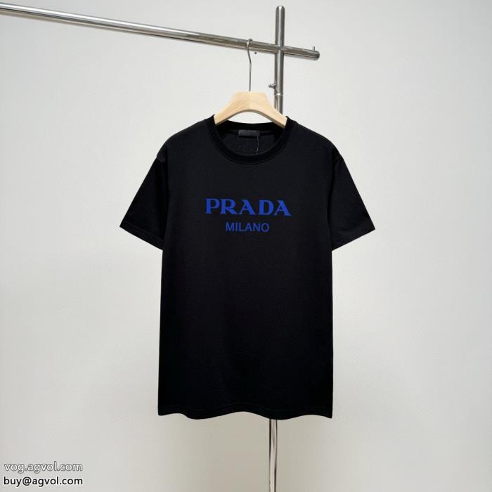 コピー ブランド 通販お洒落上級者魅力がたっぷり半袖Tシャツプラダ_0_2