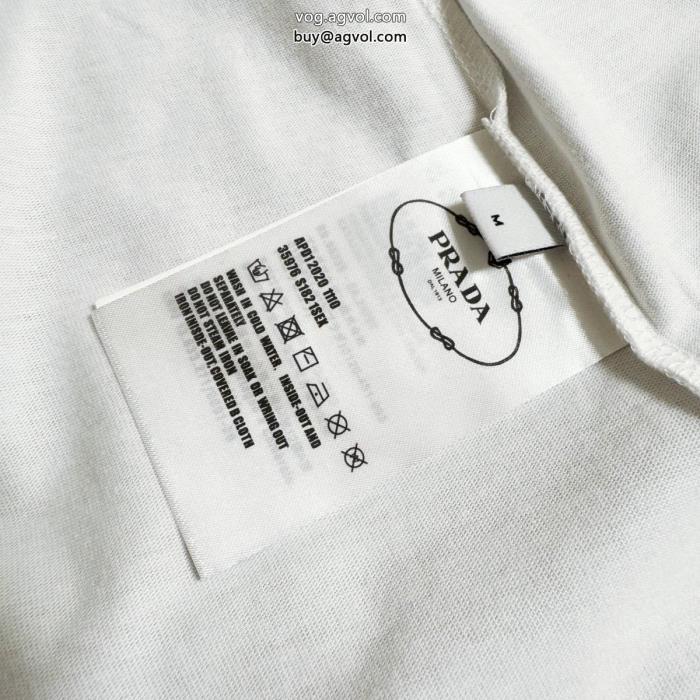 コピー ブランド 通販お洒落上級者魅力がたっぷり半袖Tシャツプラダ_0_3