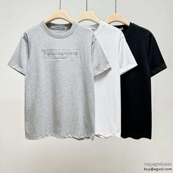 ALEXANDER WANG23SS洗練デザインカジュアルで気分爽快コピー 商品 販売半袖Tシャツ_0_1