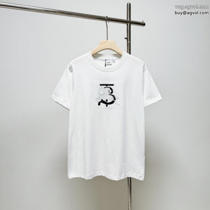 スタイルアップ効果コスパ最強新作におすすめ半袖TシャツBURBERRYコピー 品 販売_0_3