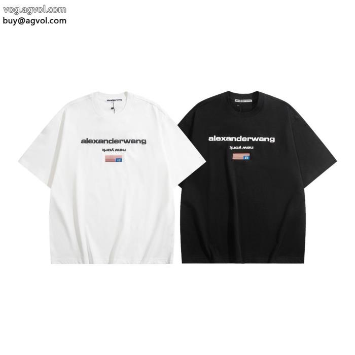 激安 通販 専門半袖Tシャツお洒落な印象に完璧なシルエットアレキサンダーワン_0_2