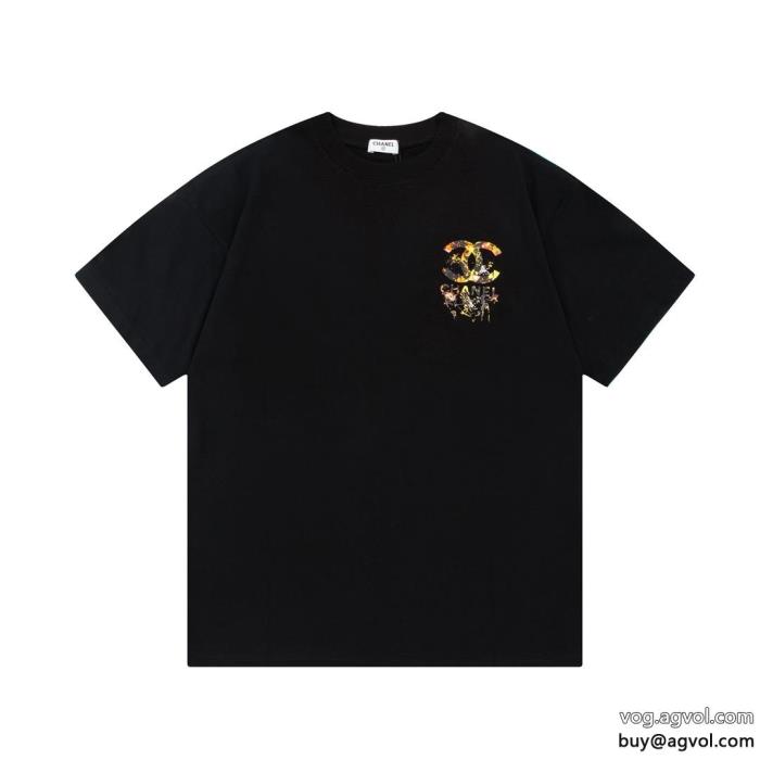 知的な雰囲気夏着物今季流行りの人気新作CH激安 ブランド 通販半袖Tシャツ_0_0