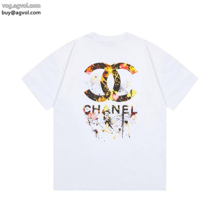 知的な雰囲気夏着物今季流行りの人気新作CH激安 ブランド 通販半袖Tシャツ_0_3