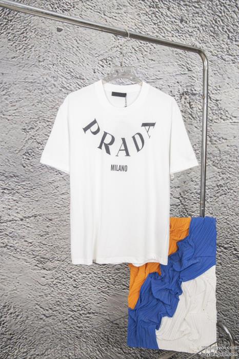 夏らしい爽やかさ高い人気偽 ブランド半袖Tシャツプラダ_0_0