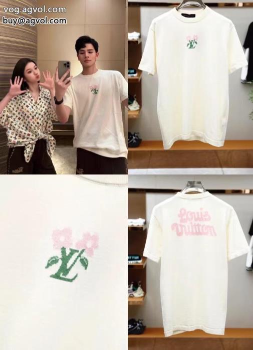ブランド コピー  定番人気最新作夏大人気のアイテム半袖Tシャツルイ ヴィトン_0_2