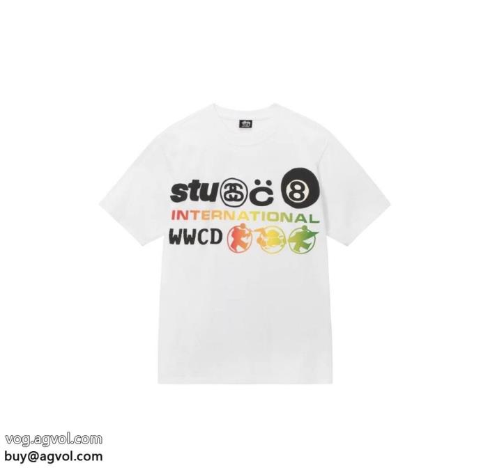 激安 ブランドSTUSSY季節感をプラス人気商品落ち着きある半袖Tシャツ_0_1