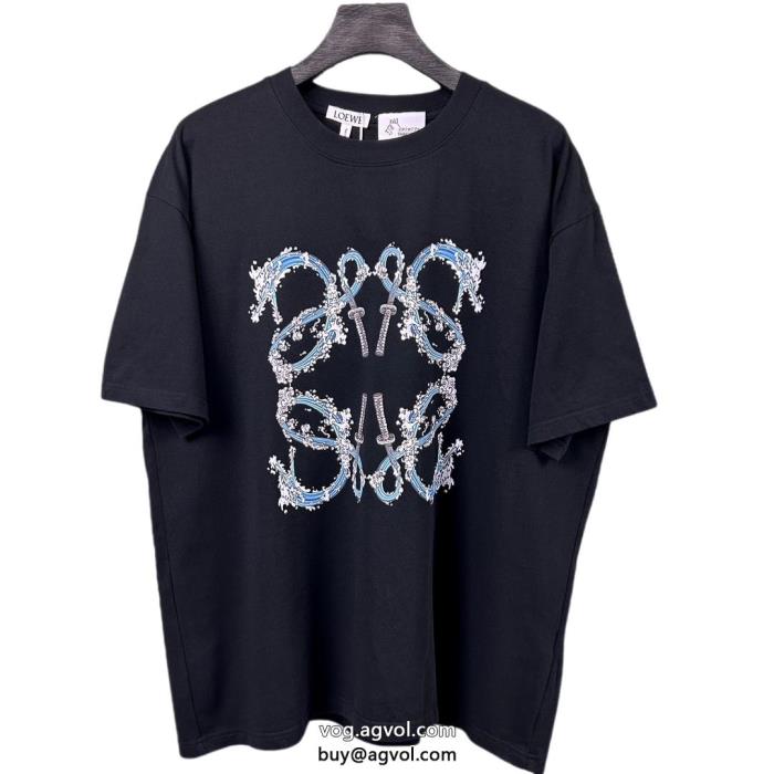 クラシカルな雰囲気大人気商品半袖Tシャツ激安 ブランド 通販ロエベ_0_0