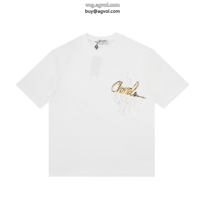 CH最新とても可愛い旬デザインコピー 品 ブランド半袖Tシャツ_0_2