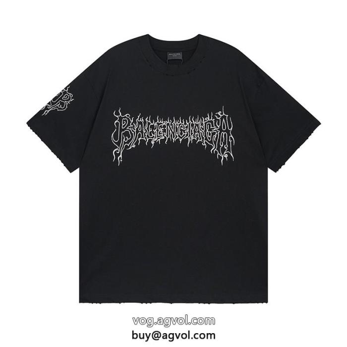 balenciaga最高級ランクスタイリッシュブランド コピー 安心半袖Tシャツ_0_4