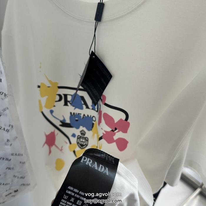 プラダスーパー コピー 品今シーズン新作きれいめな印象で着こなし半袖Tシャツ_0_2