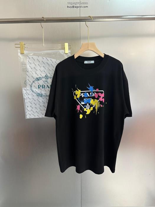 プラダスーパー コピー 品今シーズン新作きれいめな印象で着こなし半袖Tシャツ_0_3