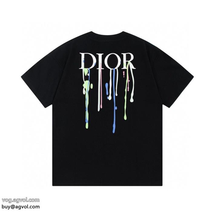 ブランド コピー超あたたかい高級感あるスタイルDIOR半袖Tシャツ_0_2