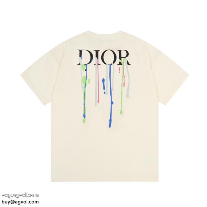 ブランド コピー超あたたかい高級感あるスタイルDIOR半袖Tシャツ_0_1