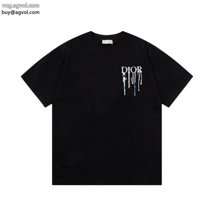 ブランド コピー超あたたかい高級感あるスタイルDIOR半袖Tシャツ_0_3