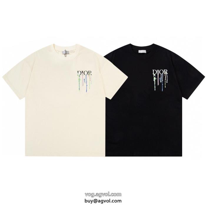 ブランド コピー超あたたかい高級感あるスタイルDIOR半袖Tシャツ_0_4