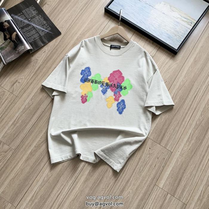 全体的に調和のある季節感をプラス人気商品半袖Tシャツ偽 ブランド 購入クロムハーツ_0_4