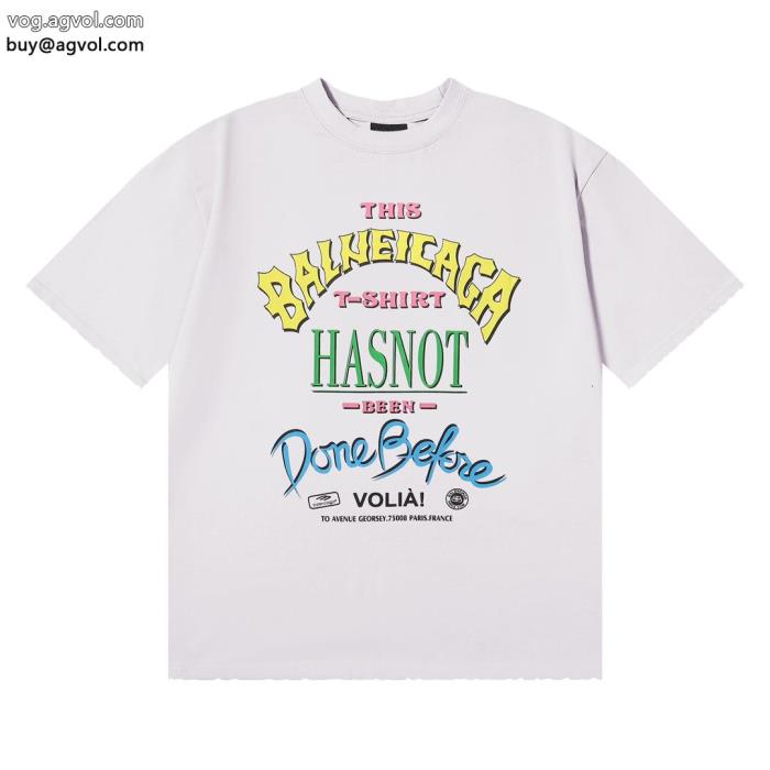 人気急上昇中2024年夏 オススメ新作balenciaga半袖Tシャツコピー 品 販売_0_0