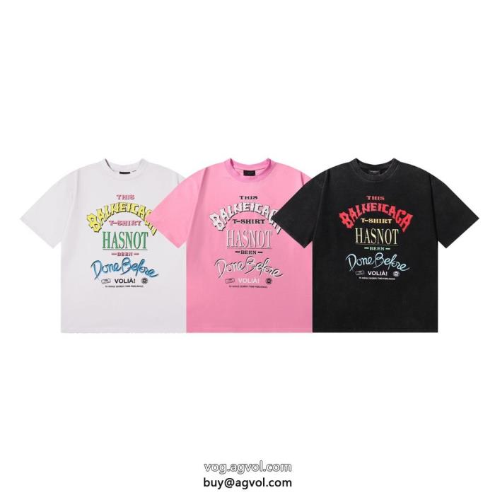 人気急上昇中2024年夏 オススメ新作balenciaga半袖Tシャツコピー 品 販売_0_2