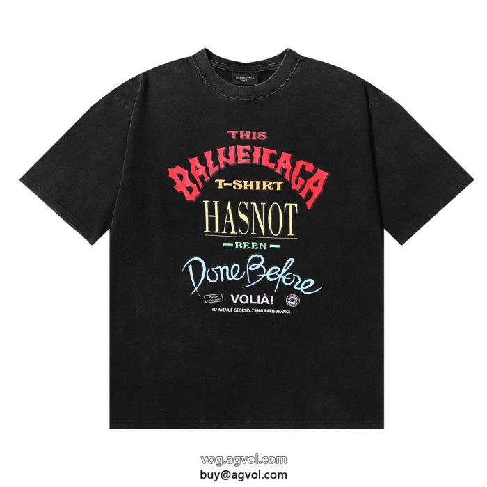 人気急上昇中2024年夏 オススメ新作balenciaga半袖Tシャツコピー 品 販売_0_4