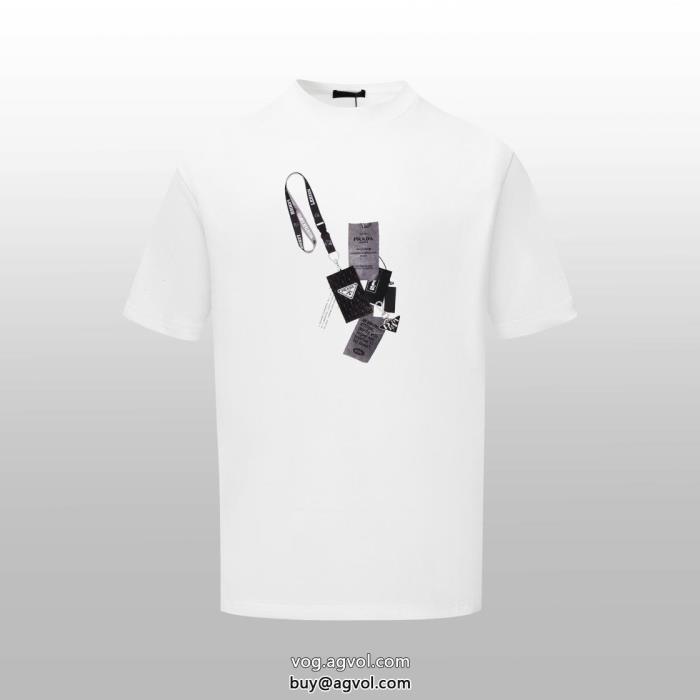 超必須アイテム上質な素材プラダブランド コピー半袖Tシャツ_0_2