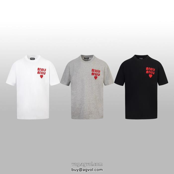 半袖Tシャツ華やかな印象夏らしい品格が漂うミュウミュウスーパー コピー  _0_2