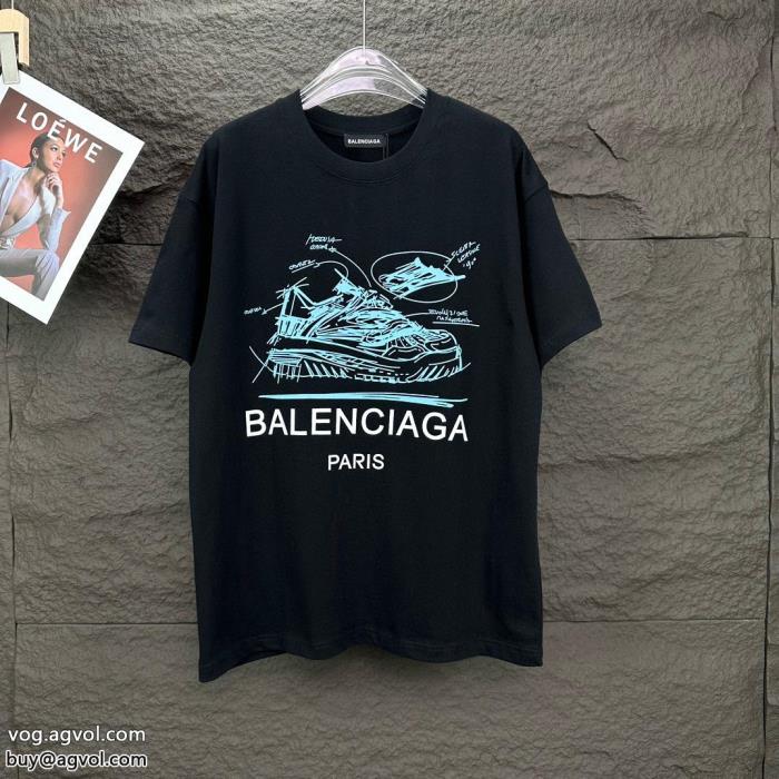 ブランド 通販balenciaga魅力的なポイント旬デザイン半袖Tシャツ_0_3