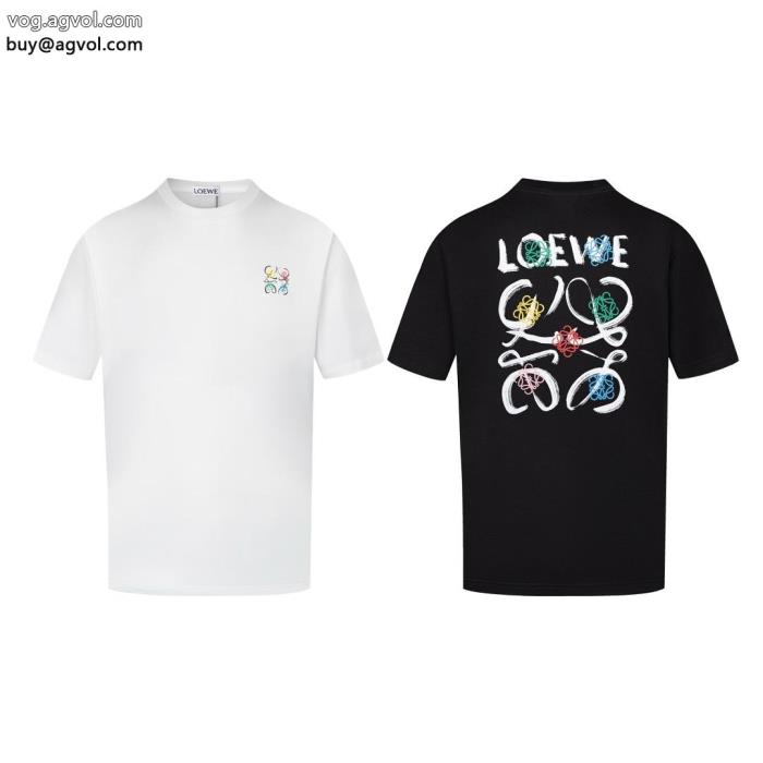半袖TシャツLOEWEブランド 偽物リラックスした雰囲気に2024の爽やかなスタイル_0_0