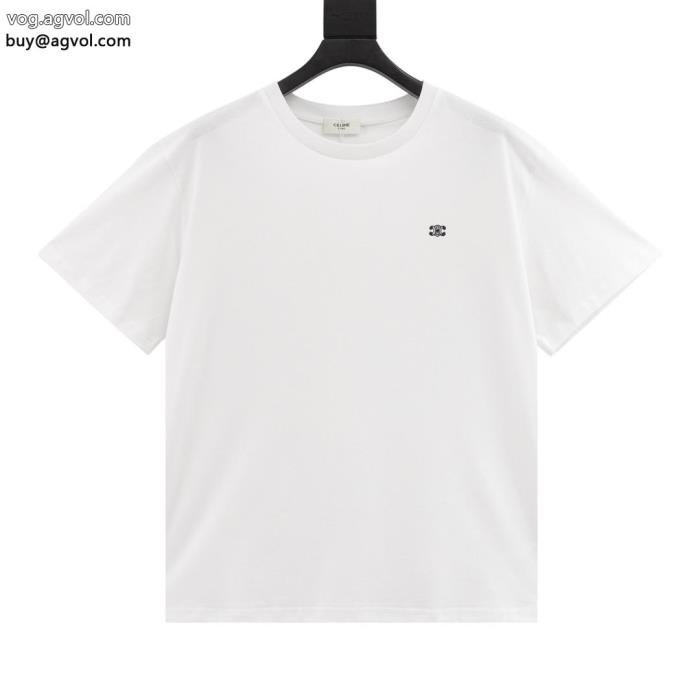 ブランド 偽物 通販清涼感とカジュアルスタイル完売目前セリーヌ半袖Tシャツ_0_0