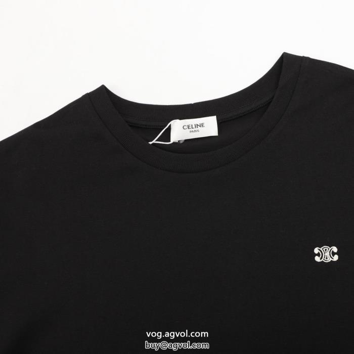 ブランド 偽物 通販清涼感とカジュアルスタイル完売目前セリーヌ半袖Tシャツ_0_3