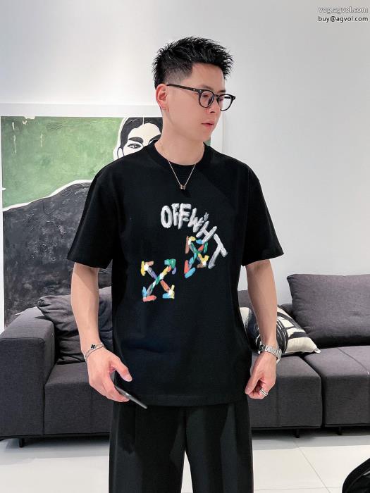 オフホワイト着心地良く海外直送スーパー コピー 販売半袖Tシャツ_0_2
