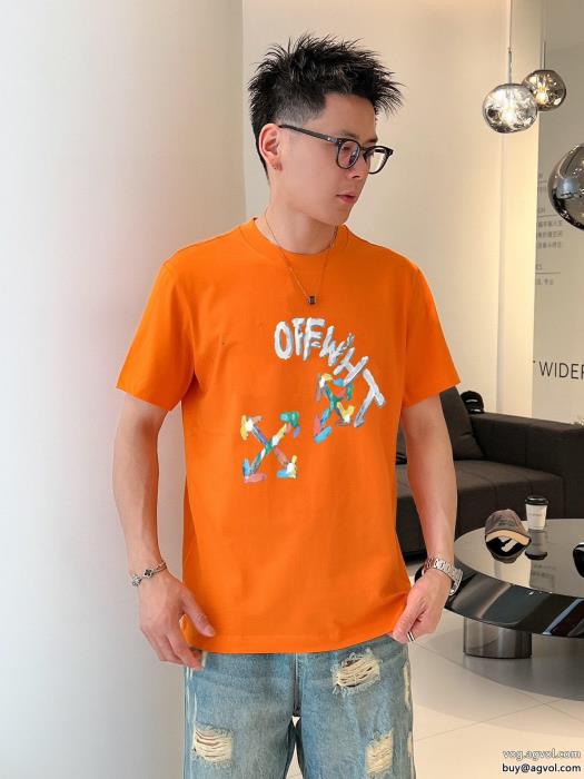 オフホワイト着心地良く海外直送スーパー コピー 販売半袖Tシャツ_0_4