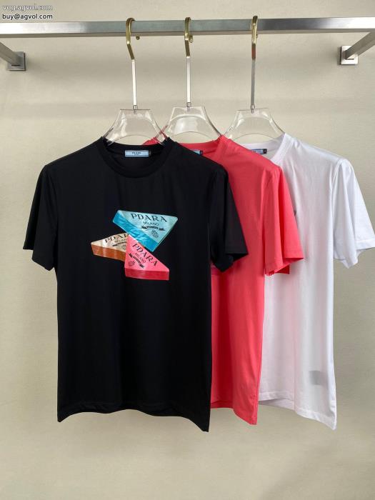 限定デザイン大人気完売前に新作モデル激安 ブランドPRADA半袖Tシャツ_0_0