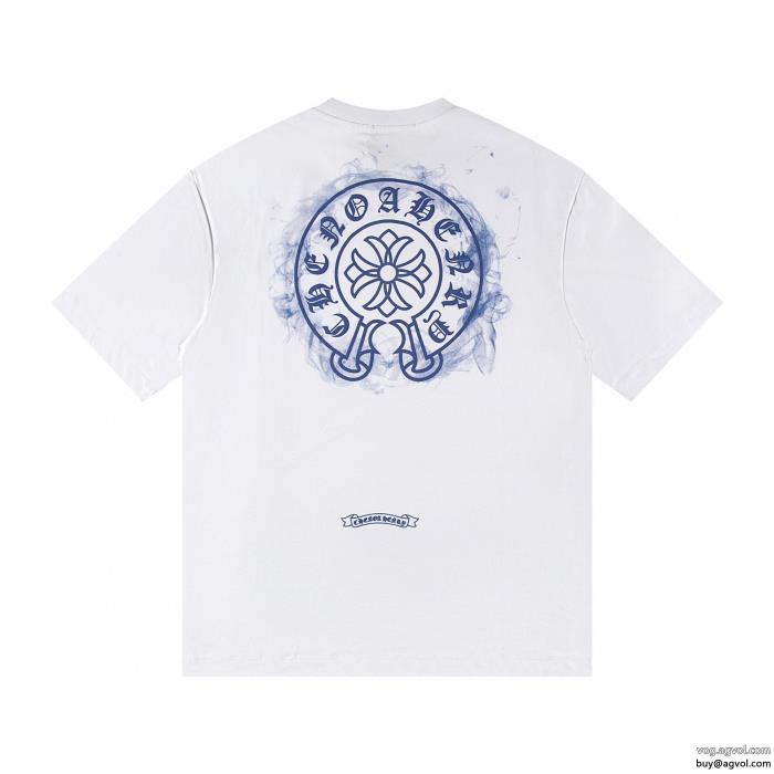 偽物 ブランド ショップCHROME HEARTS期間限定カジュアルなスタイル半袖Tシャツ_0_1
