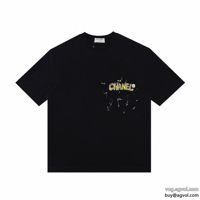 偽物 通販 CH半袖Tシャツ新作愛用セレブ多数夏の大人カジュアルスタイル_0_3