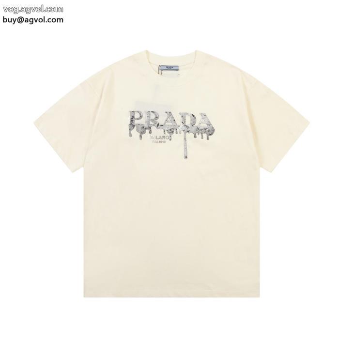 ブランド コピー 品23SS海外直営お洒落さんの愛用率が高い半袖TシャツPRADA_0_2