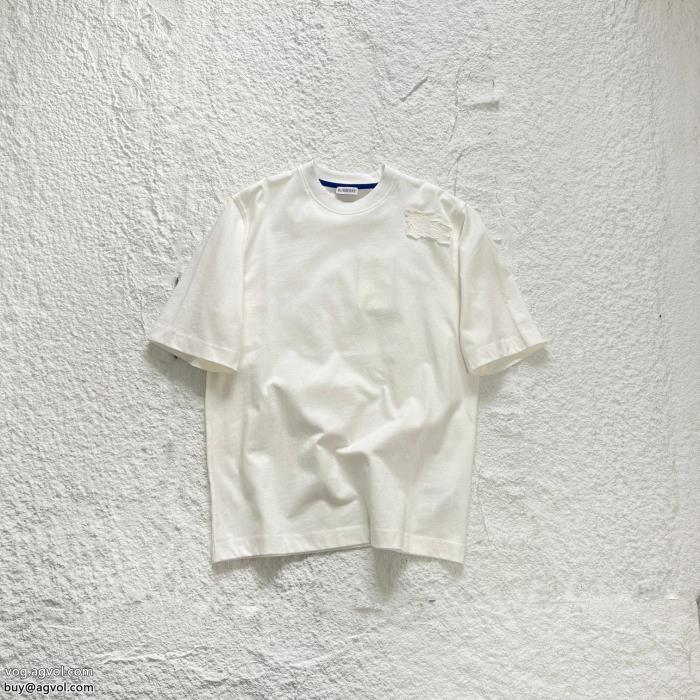 BURBERRY先行入手清潔感のある肌見せブランド コピー s 級半袖Tシャツ_0_3