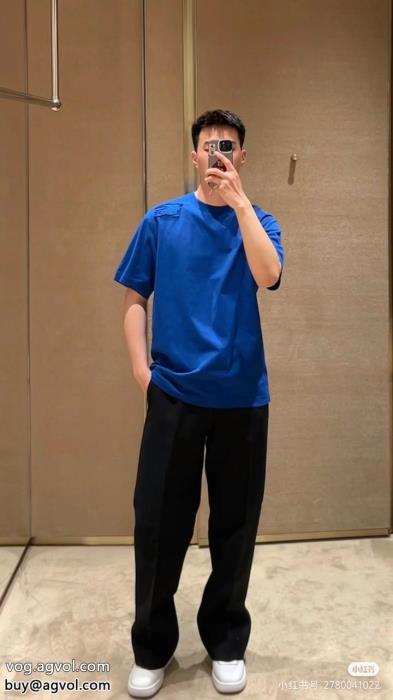 BURBERRY先行入手清潔感のある肌見せブランド コピー s 級半袖Tシャツ_0_4