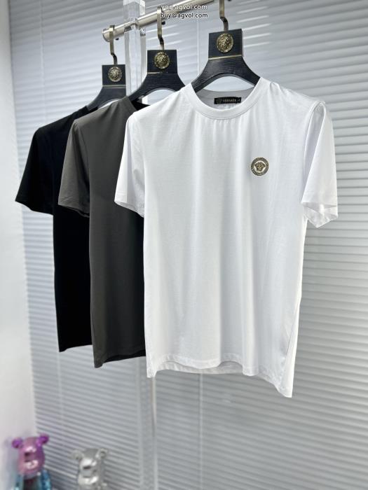ブランド 品 コピー半袖TシャツVERSACE存在感のある必見素敵お上品_0_3