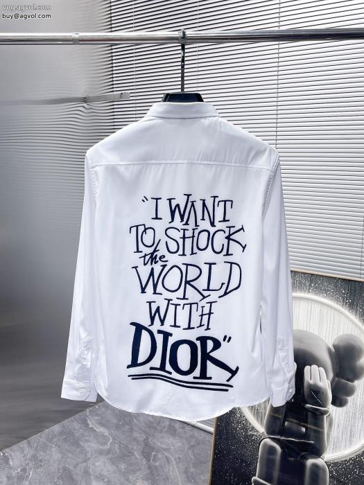 長袖シャツDIORブランド コピー 販売2024は継続系のトレンド通勤の定番_0_1