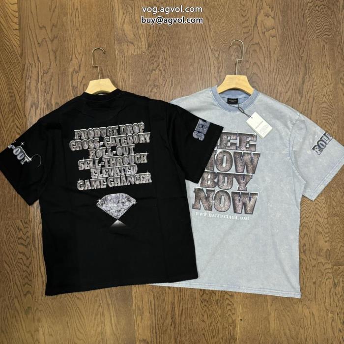 半袖Tシャツ販売店舗限定モデルシンプル使えるブランド 激安 balenciaga_0_3
