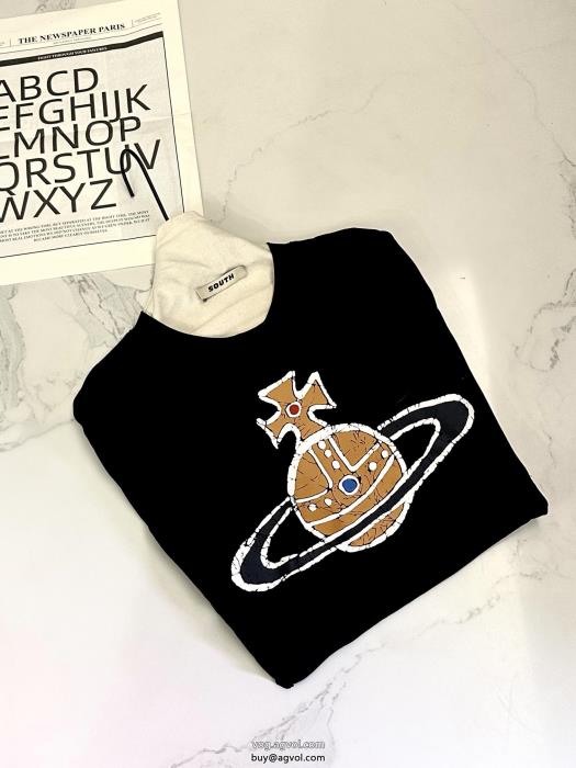 人気急上昇肌触りの良いサラりとコピー 通販ヴィヴィアン ウエストウッド半袖Tシャツ_0_3