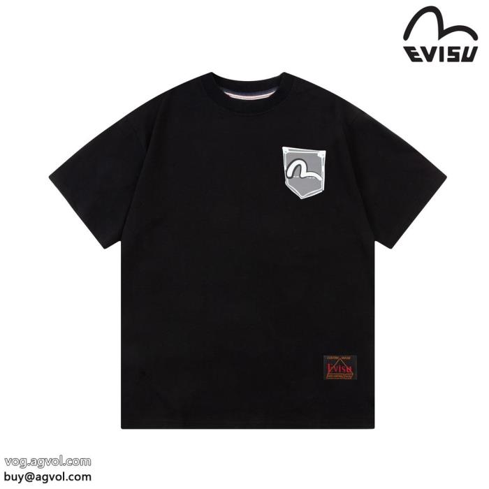 視線を集めて必需品偽 ブランド 半袖TシャツEVISU_0_0