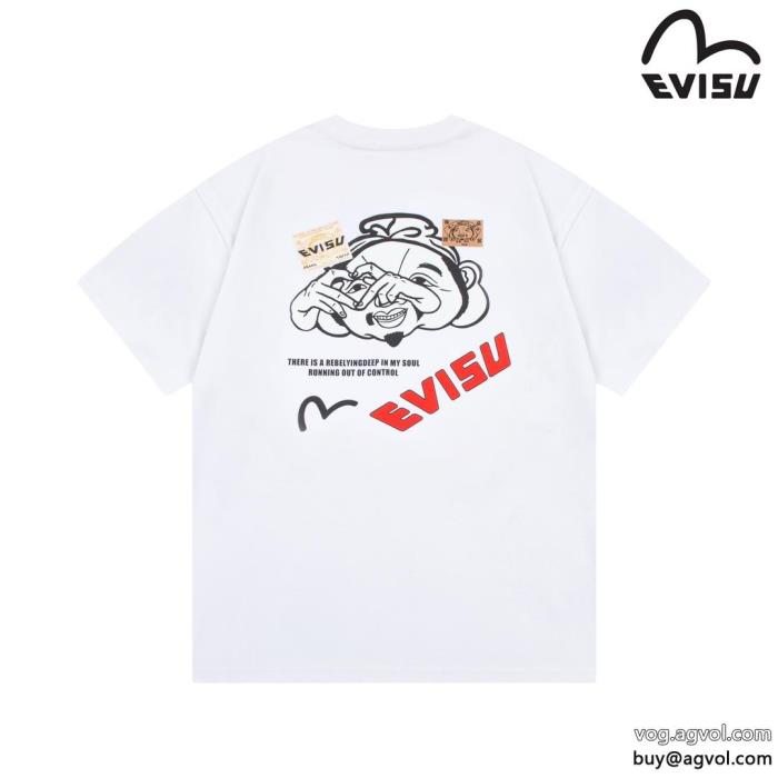 EVISUスーパー コピー 品最新とても可愛い愛用者が続出中半袖Tシャツ_0_3