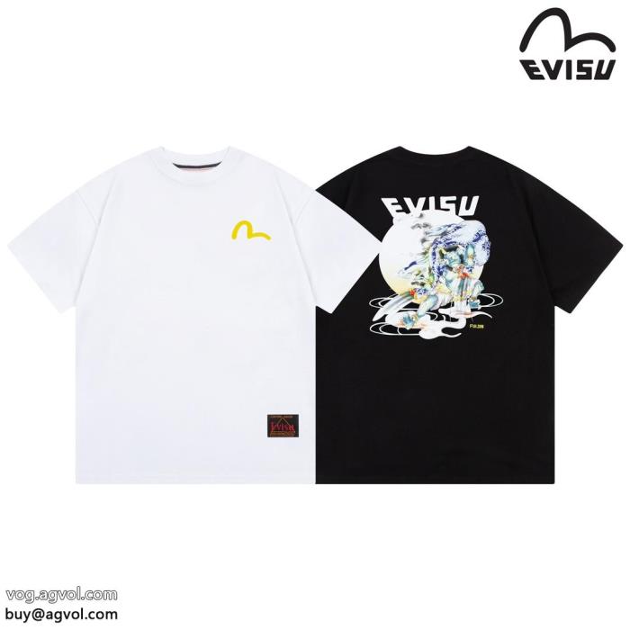 涼しげな印象の魅力的なポイント偽 ブランド 通販半袖Tシャツエヴィス_0_1
