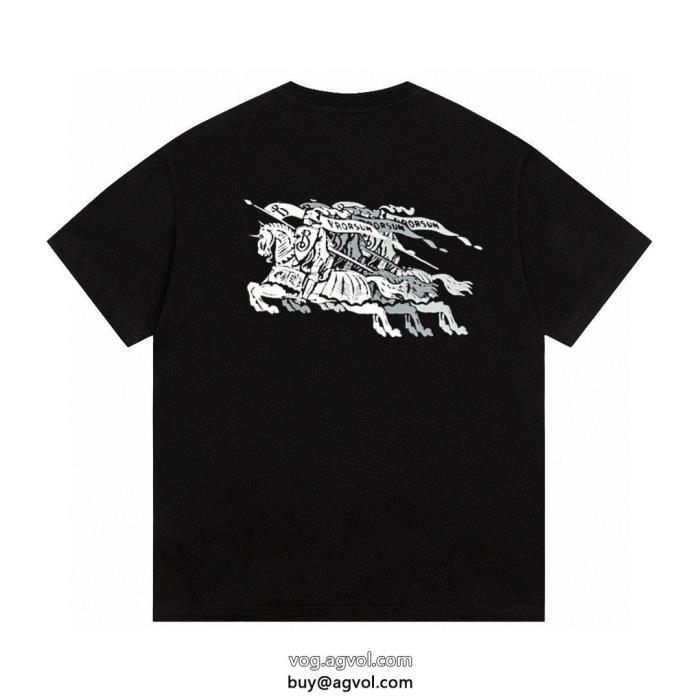 BURBERRYブランド スーパー コピー清涼感あるカジュアル新作大人気半袖Tシャツ_0_1