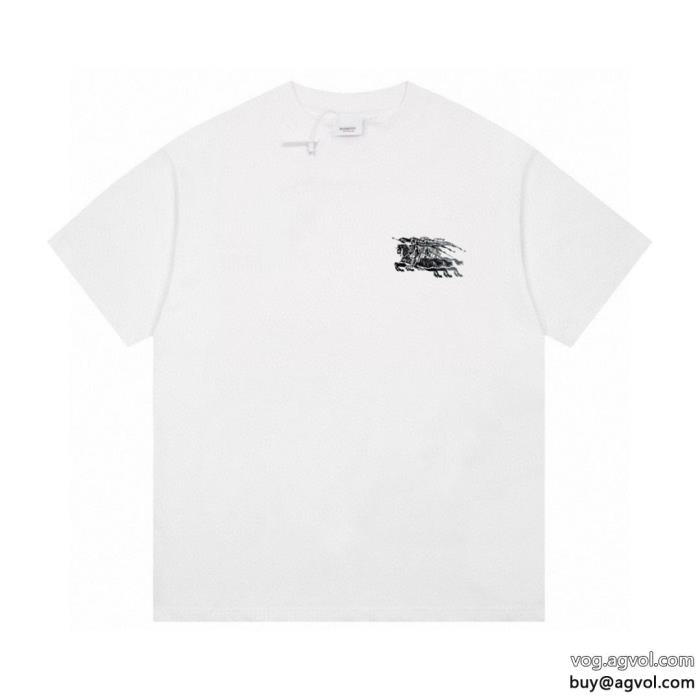 BURBERRYブランド スーパー コピー清涼感あるカジュアル新作大人気半袖Tシャツ_0_3