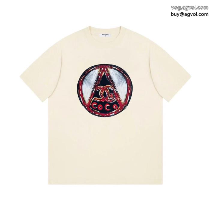 ブランド 品 スーパー コピーシンプル使える2024新作新品半袖TシャツCH_0_0